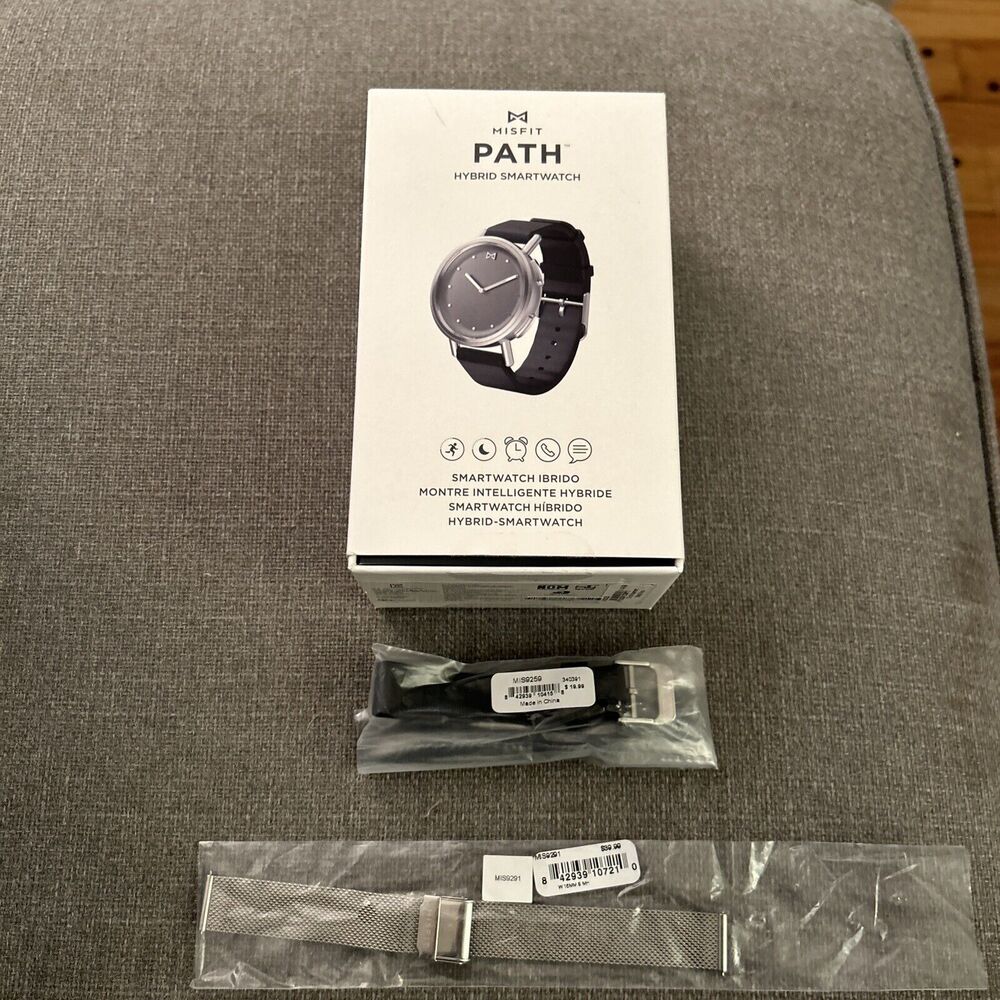 Authentic Misfit MIS9291 Magnetic Mesh Stainless Steel & MIS9259 Rubber Straps